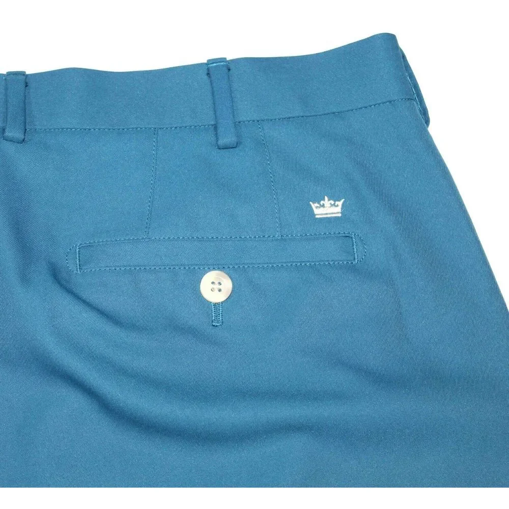 Peter Millar Crown Sport Teal Performance‎ Golf Shorts MS18EB84 Mens Size 38